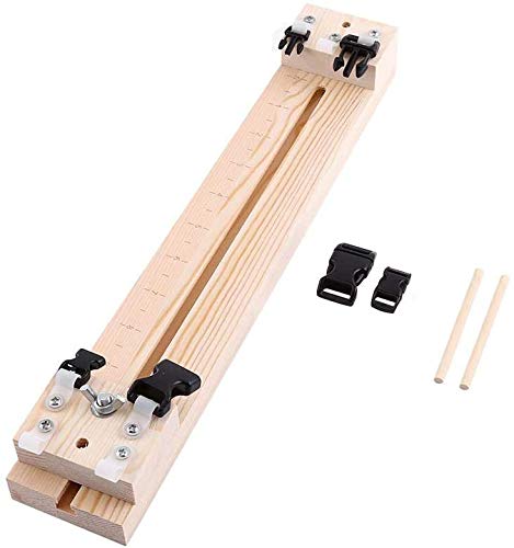 Namvo Wood Paracord Jig náramek Maker Diy Craft Tool pro padákovou šňůru splétání tkaní s Hanks Free Buckles 35 cm