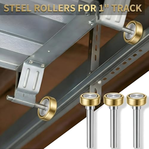 10 Pack 1" Truck Trailer Door Rollers,Box Truck, Heavy-Duty Truck Trailer Door Wheels Rollers Replacement Parts Hardware,Commercial Vehicle Doors 7/16'' Diameter X 2-3/4'' Long Rod by Mindoub - Used condition - Image 7