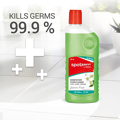 Image of Spotzero By Milton Disinfectant Floor Cleaner, 500 ml, Jasmine | Surface Cleaner | Stain Removal
