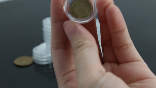 200 cápsulas protectoras redondas para monedas 21 mm plástico transparente miniatura 7