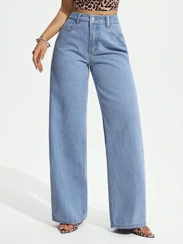 Image of KOTTY Womens High Waist Flared Fit Ankle Length Clean Look Denim Jeans