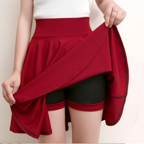 Shorts intégrés stretch et large bande de taille skort S - 3