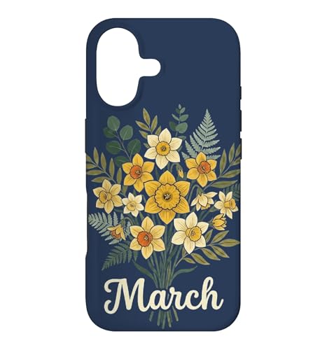 March Birth Flower Daffodil Floral Birthday �X�}�z�P�[�X iPhone 17 �p