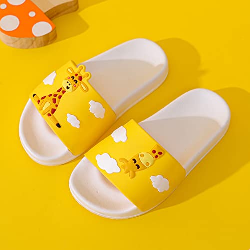 Image of MEMON Toddler Little Kids Dinosaur Beach /Pool /Shower Slides /Anti-Skid Home Bath Slippers /Cute Summer Outdoor Shoes for Girls and Boys