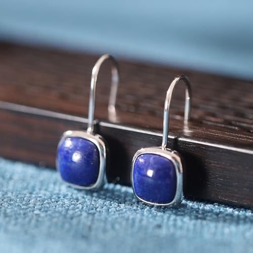 Boucles d'oreilles créoles géométriques légères anti-irritation en agate rouge