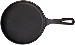 Frigideira Ferro Tapioca Tapioqueira Chapa Pra Bife Carne Ovos Tapioca 20 cm Cabo Ferro