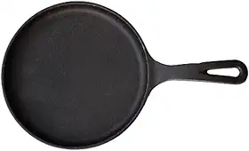 Frigideira Ferro Tapioca Tapioqueira Chapa Pra Bife Carne Ovos Tapioca 20 cm Cabo Ferro