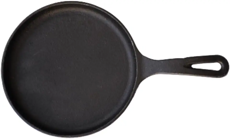 Frigideira Ferro Tapioca Tapioqueira Chapa Pra Bife Carne Ovos Tapioca 20 cm Cabo Ferro