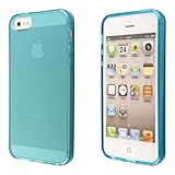 ECENCE Silicone TPU - Funda para Apple iPhone 5, azul