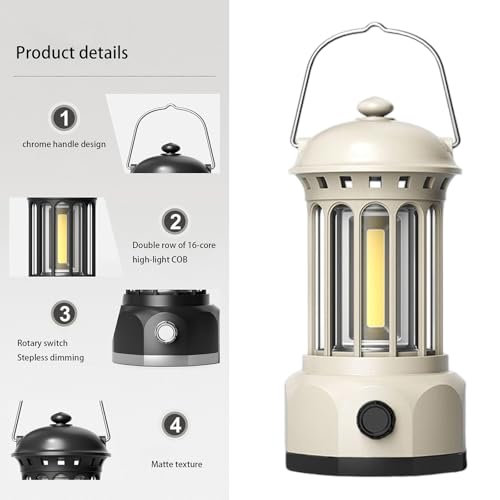 Lampe portable ABS robuste avec finitions de terre chromed éclairage variable - 5