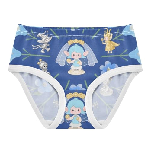 Girls' Underwear Flowers Floral Blue Toddle Brief Panties 2-8 Years 20300582
