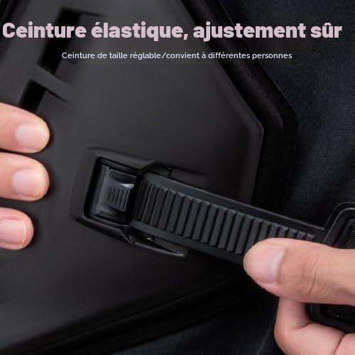 Protection de poitrine de motocross, légère et réglable, coque en polyéthylène, amortissant les chocs, gilet blindé de moto en mousse, double protection pour l'équitation vers l'arrière