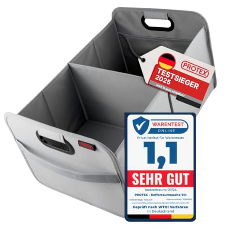 PROTEX Kofferraum Organizer [Testsieger 2025] 44L Auto Kofferraumtasche |...