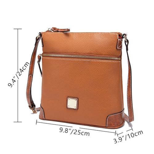 Fashion Women's Crossbody Bag Vintage Grain Texture Handbag Purse Satchel Leather Tote Bag2