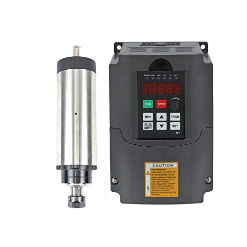 Review Product 2.2KW 3HP Spindle Motor and VFD Set, Air Cooled Er20 CNC Spindle with Matching Variable Frequency Drive Inverter 220V Free Shipping Over $50 2.2KW 3HP Spindle Motor and VFD Set, Air Cooled Er20 CNC Spindle with Matching Variable Frequency Drive Inverter 220V