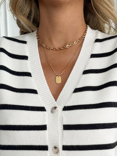Image of LILLUSORY Womens V Neck Button Down Sleeveless Knitted Fall Sweater Vest | Soft Breathable Blend Tank Blouses for Ladies, Chic Curved Hem Preppy Outfits, Four-Season Versatile Layering Clothing Piece