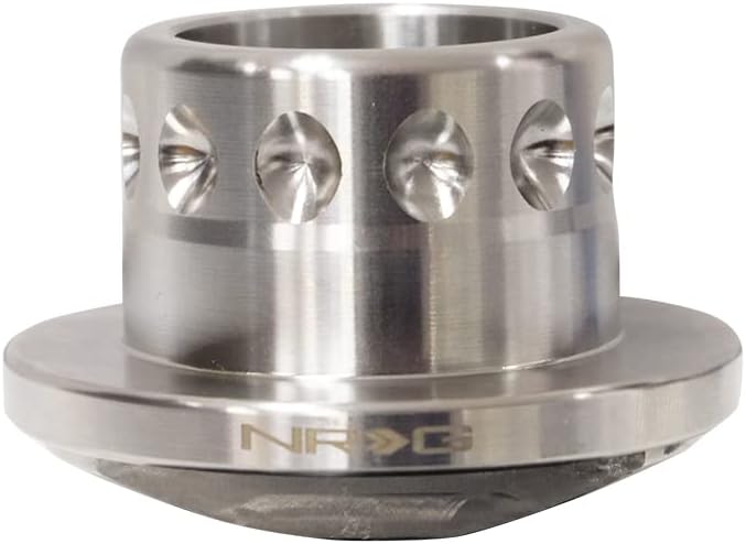 NRG Innovations NRG-SRK-SWH Steering Wheel Quick Release Short Hub Spline Adpater, Fits 3/4'' Diameter, Stainless Steel Welded Hub Adapter With 3/4" Clearance