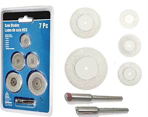 Atozshop11@ 5 Pcs 25mm Diamond Cutting Discs Drill Bit Shank Rotary Tool Blade Dhan Distributors