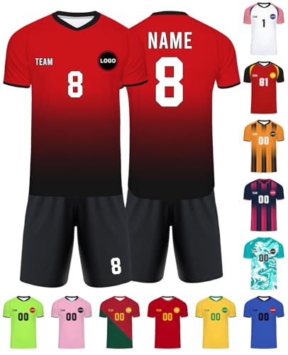 Custom Soccer Jersey Personalized Team Name Number...