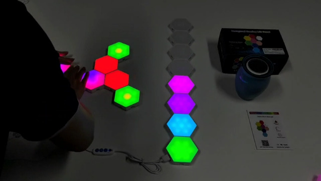 Pannelli LED Esagonali RGB - 20 Pezzi Per Camera Gamer, Con Sincronizzazione Musica - Foto 3
