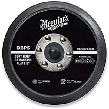 Meguiar's DBP5 5" Soft Buff DA Backing Plate – Use with MT300 Dual Action Variable Speed Polisher