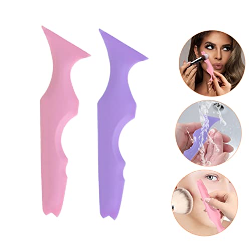 2pcs Plantillas para Cejas y Herramientas de Maquillaje de Silicona miniatura 7