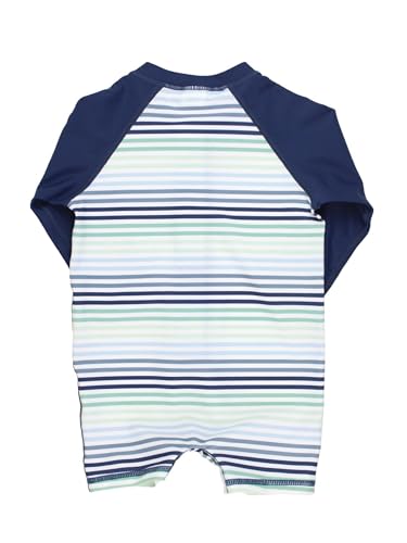 Image of RUGGEDBUTTS Baby /Toddler Boy Swimsuit, One Piece Zipper Rash Guard Sunsuit with UPF 50+ Sun Protection