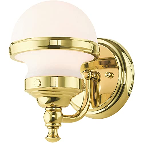 Image of Livex Lighting Wall Sconce, Polished Brass