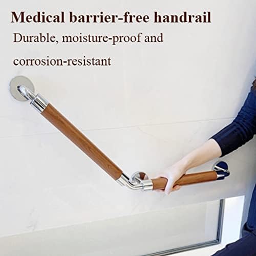 Compact Toilet Safety Rails - Wall-Mounted Grab Bar for Bathroom Safety, Elderly & Handicapped Support, Balance Assistance, Durable & Secure Bathroom Aid.