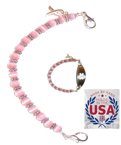 Hidden Hollow Beads Women's Handmade in USA Medical Alert Bracelet Interchangeable ID Replacement Identification Vital Info tag Hidden Hollow Beads Women's Handmade in USA Medical Alert Bracelet Interchangeable ID Replacement Identification Vital Info tag