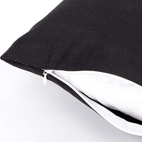 Image of NTBAY Toddler Pillows with Pillowcases Set, 4 Piece 13 x 18, Black