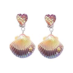 A4:Red Seahell Earrings