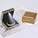KUKUVR Wooden Jewelry Bracelet Gift Box with LED Light, Small Velvet Lining Bracelet Bangle Holder Display Case Storage Organizer for Wedding Christmas Engagement Birthday Anniversary (Style 1)