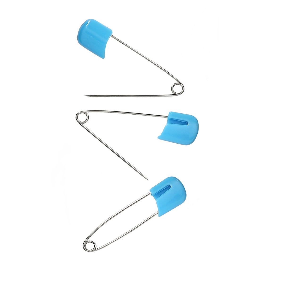 Prima Mercerie | Épingles de sûreté bébé – Lot de 4 – Sécurité renforcée avec embout plastique – Spécial bébés