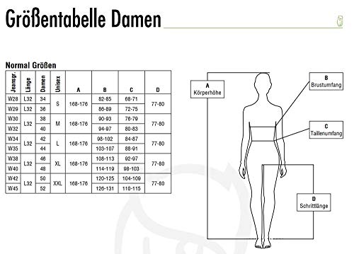 Foto von Leibwächter Damen Arbeitshose Flex-Line Schwarz, Gr. 38 – Robuste Workwear mit Stretch – Sicherheitshose für Frauen – strapazierfähige Berufsbekleidung für Handwerk