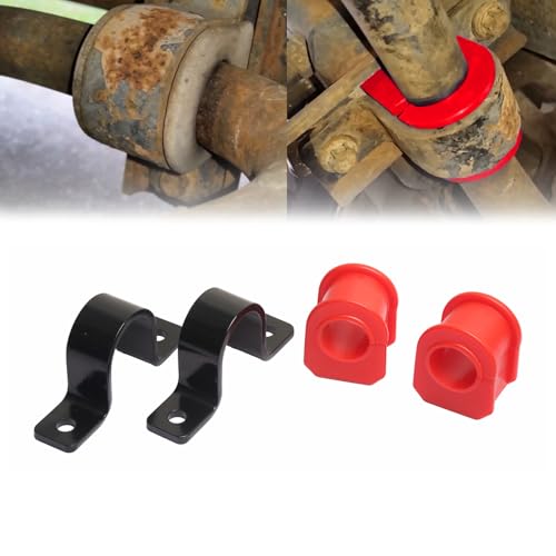 ATZTNUO K80201 Front Sway Bar Bushing Kit for Ford F-250, F-350 Super Duty 4WD 1999-2006, F-450/F-550 Super Duty 4WD 1999-2004, 32mm Polyurethane Front Stabilizer Bar Bushings by ATZTNUO - Used condition - US$21.84