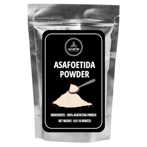 Naturevibe Botanicals Asafetida Powder 1lb | Hing Powder, Asafoetida Ground | Non-GMO and Gluten Free | Indian Seasoning | Adds Aroma and Flavor (16 Ounces)