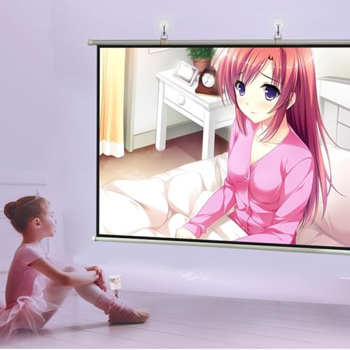 Pantalla manual para proyector 60 pulg 16:9 miniatura 2
