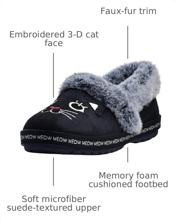 Image of Skechers Women's Bobs Too Cozy Meow Pajamas Slipper