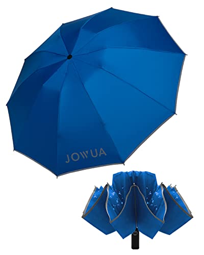 Parapluie inversé anti-rebond bleu JOWUA pour la voiture
