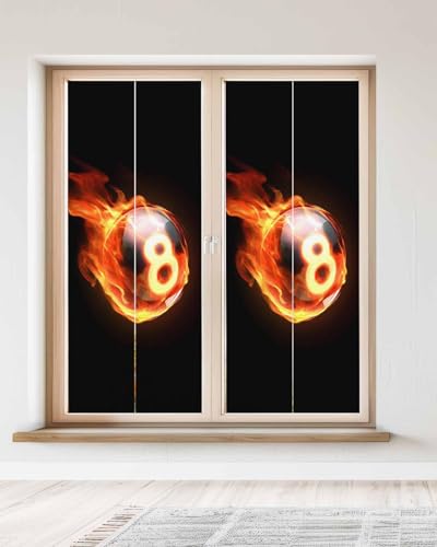 Película para ventana mate 23.6x59 pulg negro y naranja miniatura 2