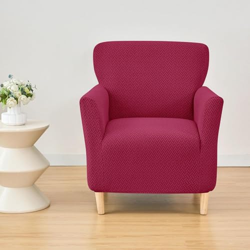 Fundas elásticas para sillón banquete oscuras protectoras de sofás individuales lavables 3