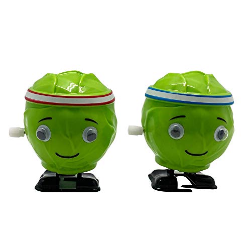 Diabolical Racing Brussel Sprouts, Green, 14x15x6 cm Christmas Eve Box Fillers for Teenagers, Secret Santa Gifts for Him, Xmas Gifts for Women, Funny Stocking Fillers, Wind Up Toys for Kids