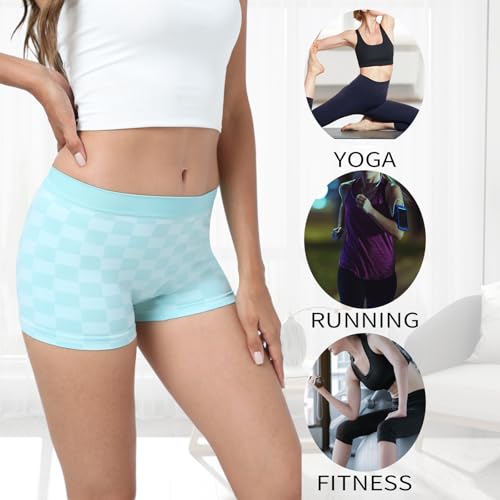 Image of R RUXIA Women's Boyshorts Underwear Seamless Boy Shorts Panties Soft Stretch Boxer Briefs 5 Packs(Regular & Plus Size)