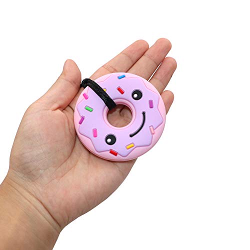 Sensory Chew Necklaces For Kids Adults, Chew Toys For Kids With Autism Anxiety Adhd Spd Or Special Needs, Silicone Donut Chewy Chewing Necklace Sensory Help To Relieve Stress #TOP4