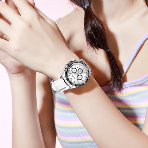 Image of OLEVS Luxury Diamond Small Female Watches - Stainless Steel Bracelet, Waterproof Business Dress Analog Luminous Date Ladies Watches