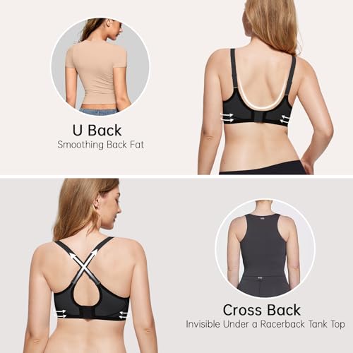 Image of OEAK Women Seamless Bra No Underwire Push Up Anti Sagging Bralettes Everyday Supportive Racerback Bras (32A to 40D /42B)