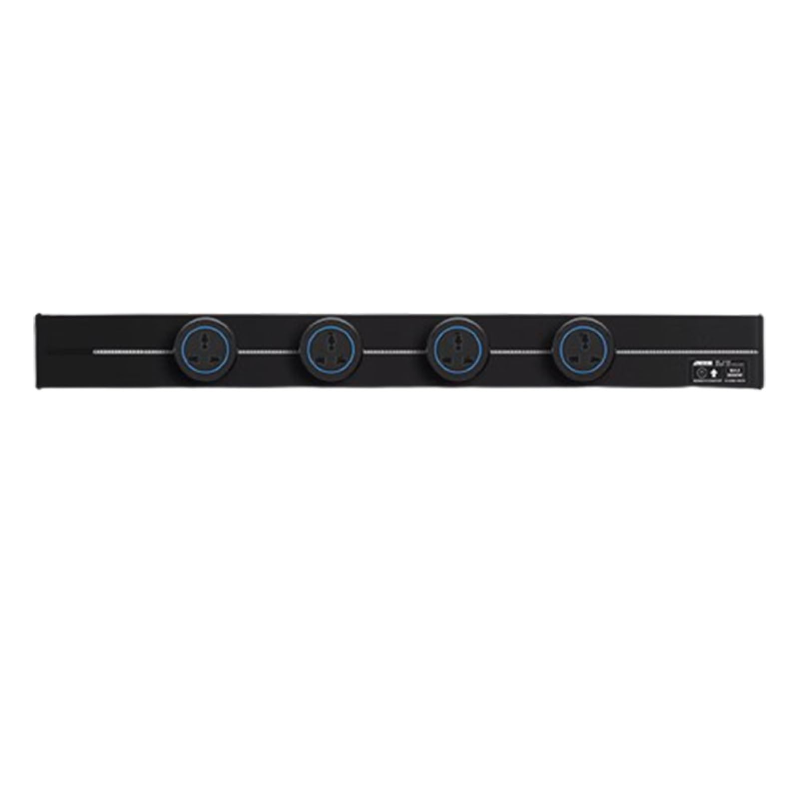 Prese da binario, Prese multiple universali multifunzionali, Prese multiple da parete adatte per cucine, studi e uffici,Black-80CM