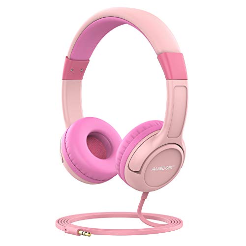 AUSDOM K1 Kids Headphones, On-Ear Wired Headphones for Children Baby with 85dB Volume