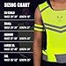 247 Viz Running Reflective Vest - Inside Pocket & 2 Bands, High Visibility Vest for Night Running, Walking, Cycling